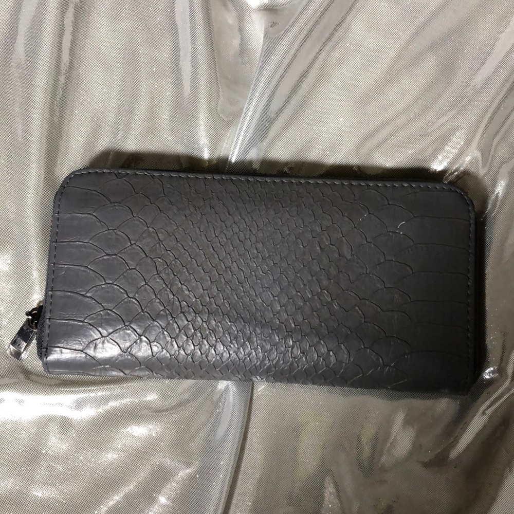 faux snakeskin wallet